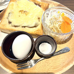 リングカフェ - 鶏みそチーズトーストセット