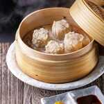 Hot steamed shumai with Oshu chicken (4 pieces)