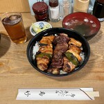 鳥竹 - やき鳥丼 大盛り