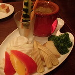 イタリアンバール ブオンクオーレ 飯田橋 - 宴会コースのバーニャカウダ