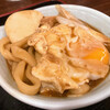 やぶ福 - 取り皿の味噌煮込みうどん