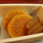 うなぎ亭 友栄 - 沢庵&奈良漬け