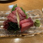 海鮮居酒屋 清水港 - ミナミマグロ2点盛り