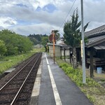 本場手打ち 八川そば - 八川駅ホーム