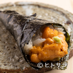 Sushi Souten - 有明産の最高級のりとともに味わう『手巻きウニ』