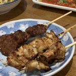 松よし - 牛ホルモン串焼き