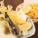 Sushi Ajino Ichimatsu - 季節の『天ぷら盛り合わせ』と、季節の『かき揚げ』