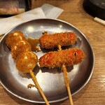 Kushikatsu No Nakamura - ウズラのたまご、赤ウィンナーのフライ