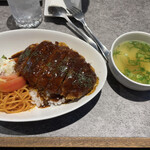 正直商店 まいもん - カツライスとスープ