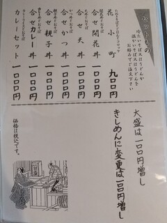 日の出屋 - セット物メニュー