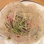 旬彩ダイニング 一歩 - 水菜と生ハムのパリパリサラダ