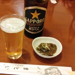 うなぎのまとい - 瓶ビール700円（税込）