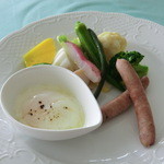 オーベルジュ・コムニ - 朝食のメインディッシュ