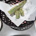 根室花まる - アスパラガス天ぷら