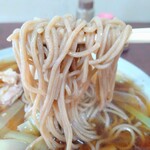 みやこ家 - 麺線短めなそば
            あまりコシはありません