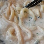 山下本気うどん - 更に混ぜる
