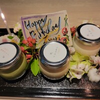 割烹 隆 - デザート誕生日バージョン