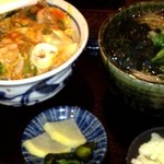 蕎麦切塩釜 - 親子丼セット