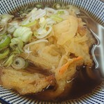 箱根の小さな道の駅 - かき揚げそば