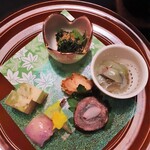 秘湯の宿　滝見苑 - 前菜盛り合わせ