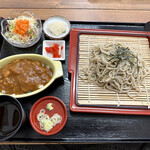 楽校のそば屋 - ミニカレーざる蕎麦セット¥960