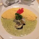 フォーシーズンズカフェ - 大葉ソースのオムライス