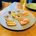 QUAYS pacific grill - サーモンサンプラー