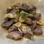 小料理屋 ぐり - 砂肝のにんにくいため（¥700）