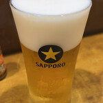 小料理屋 ぐり - 生ビール（¥700）