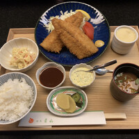 割烹 青山 - 鯵フライ定食(1,200円)