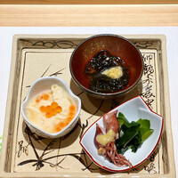 京都 鮨 まつもと - 全く臭みのないホタルイカ、酢味噌でいただくのが一番