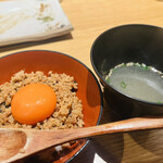 地葉はなれ - 〆のそぼろご飯