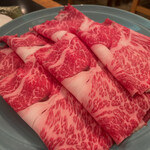 ちゃんこ巴潟 - 霜降り牛肉