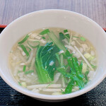 Chuukai Chi Maru Ichi - 台湾ルーロー飯（スープ付）のスープ