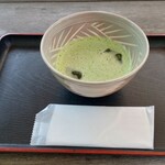 Shukukeiembaitensensuitei - 冷やし抹茶　菓子付きと抹茶単品もあります