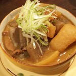 金町製麺 - もつ煮