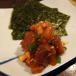 金町製麺 - ピリ辛マグロユッケ