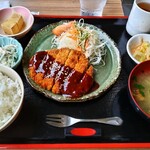 しあわせ村じゅらく - 味噌カツ定食