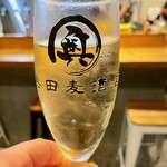 Okuda Bakushuten - ２杯めの樽生スパークリングワイン