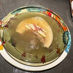 仁修樓 - フカヒレと毛蟹　黄ニラ　上湯スープ