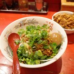 心斎橋 味仙 - 葱油拌麺とミニ魯肉飯