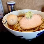 麺 みつヰ - 醤油、大もり、味玉