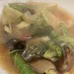 老虎菜 - 野菜のあんかけおこげ