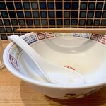 ほっこり中華そば もつけ - 完飲完食です。幸せ