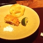 ポテトが顔に！！