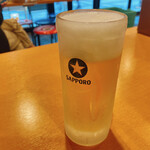 Hoteichan - 相方さんが来る前に、
                        練習しといた最初の生ビール中ジョッキ♪
                        グラスがキンキンに凍っておられます(((((｡*ω*｡))))