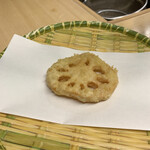 天ぷら はせ川 - レンコン　一番最初の定番かなぁ