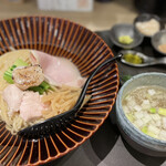 Tokyo Style Noodle ほたて日和 - 帆立の昆布水つけ麺（白）1100円