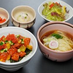 麺酒菜 おり座 - 【数量限定ランチ】ポキ丼セット