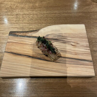 薪焼きび - 尾鷲産　アジのクロスティーニ